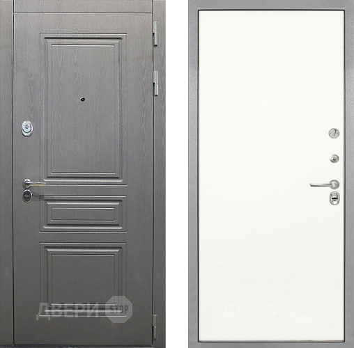 Дверь Интекрон (INTECRON) Брайтон Графит Гладкая Слоновая кость в Фрязино