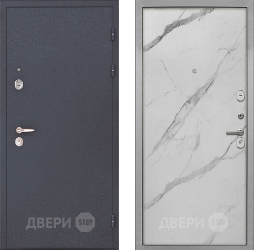 Входная металлическая Дверь Интекрон (INTECRON) Колизей Гладкая Мрамор натуральный арктик в Фрязино