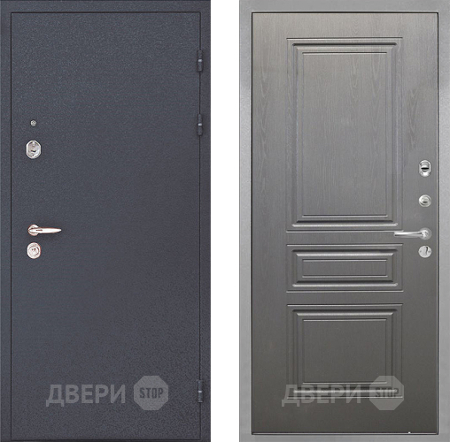 Входная металлическая Дверь Интекрон (INTECRON) Колизей ФЛ-243 Графит вуд дуб в Фрязино