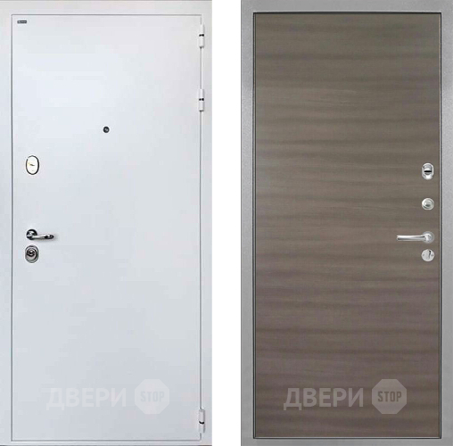 Входная металлическая Дверь Интекрон (INTECRON) Колизей White Гладкая Дуб тоскано поперечный в Фрязино