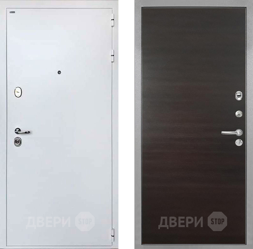 Входная металлическая Дверь Интекрон (INTECRON) Колизей White Гладкая Эковенге поперечный в Фрязино