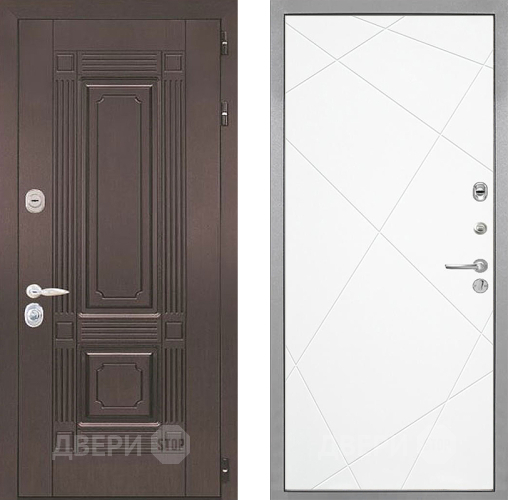 Входная металлическая Дверь Интекрон (INTECRON) Италия Лучи-М Софт милк в Фрязино