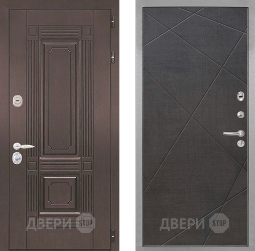 Входная металлическая Дверь Интекрон (INTECRON) Италия Лучи-М Венге распил кофе в Фрязино