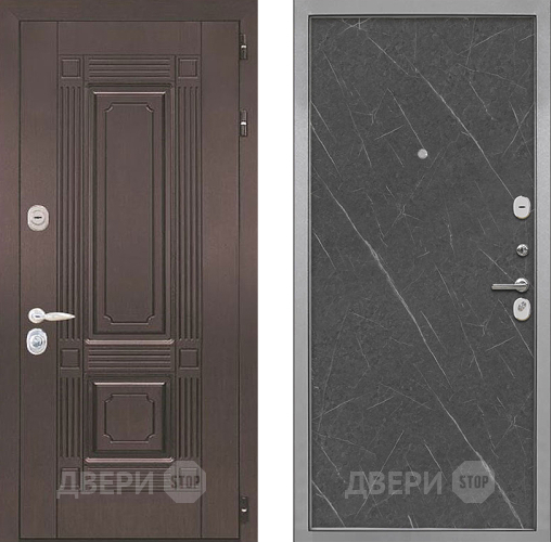 Входная металлическая Дверь Интекрон (INTECRON) Италия Гладкая Гранит лава оникс в Фрязино