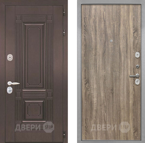 Входная металлическая Дверь Интекрон (INTECRON) Италия Гладкая Дуб турин в Фрязино