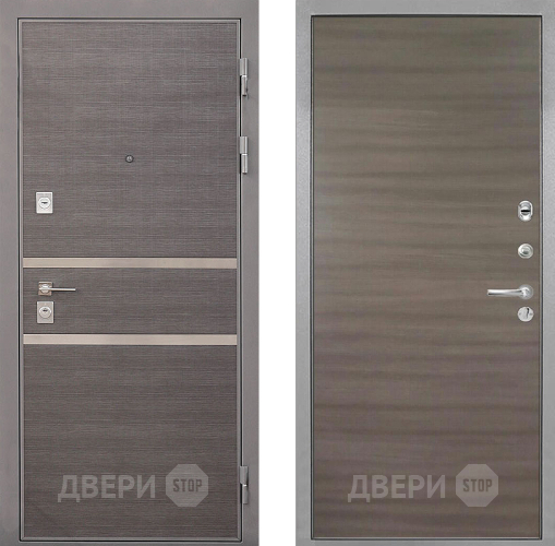 Входная металлическая Дверь Интекрон (INTECRON) Неаполь Гладкая Дуб тоскано поперечный в Фрязино