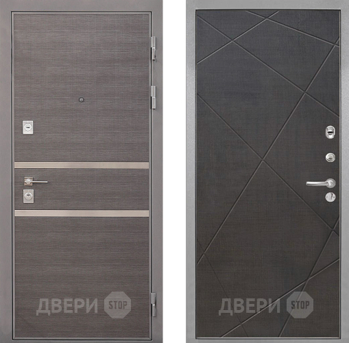 Входная металлическая Дверь Интекрон (INTECRON) Неаполь Лучи-М Венге распил кофе в Фрязино