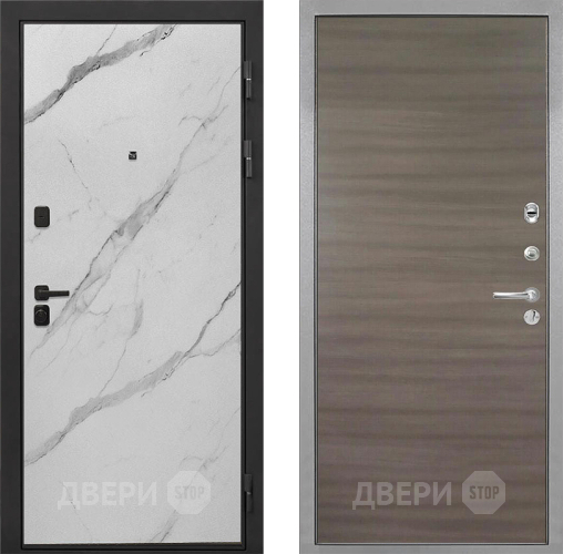 Дверь Интекрон (INTECRON) Профит Black Мрамор Арктик Гладкая Дуб тоскано поперечный в Фрязино