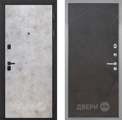 Входная металлическая Дверь Интекрон (INTECRON) Профит Black Мрамор Светлый Лучи-М Венге распил кофе в Фрязино