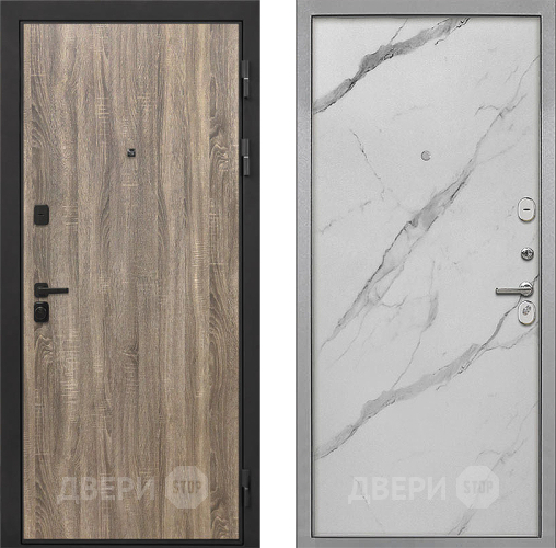 Дверь Интекрон (INTECRON) Профит Black Дуб Турин Гладкая Мрамор натуральный арктик в Фрязино