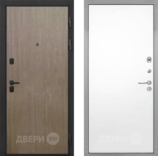 Входная металлическая Дверь Интекрон (INTECRON) Профит Black Венге Коричневый Гладкая Силк Сноу в Фрязино