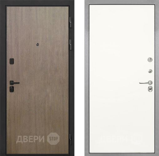 Входная металлическая Дверь Интекрон (INTECRON) Профит Black Венге Коричневый Гладкая Слоновая кость в Фрязино