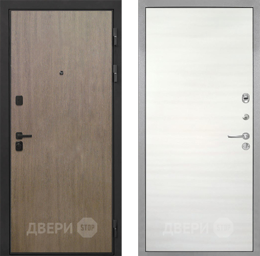 Входная металлическая Дверь Интекрон (INTECRON) Профит Black Венге Коричневый Гладкая Дуб сильвер поперечный в Фрязино