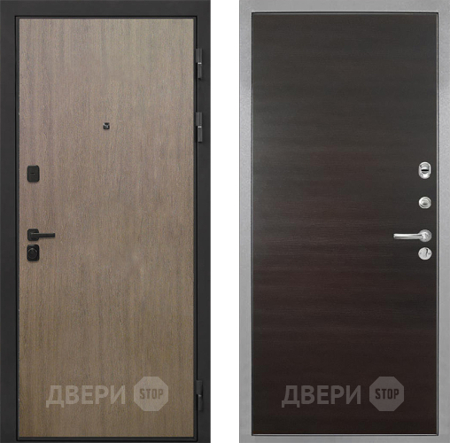 Входная металлическая Дверь Интекрон (INTECRON) Профит Black Венге Коричневый Гладкая Эковенге поперечный в Фрязино