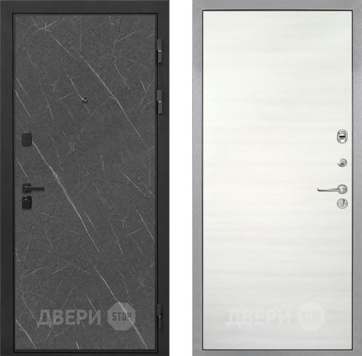 Входная металлическая Дверь Интекрон (INTECRON) Профит Black Гранит Лава Оникс Гладкая Дуб сильвер поперечный в Фрязино