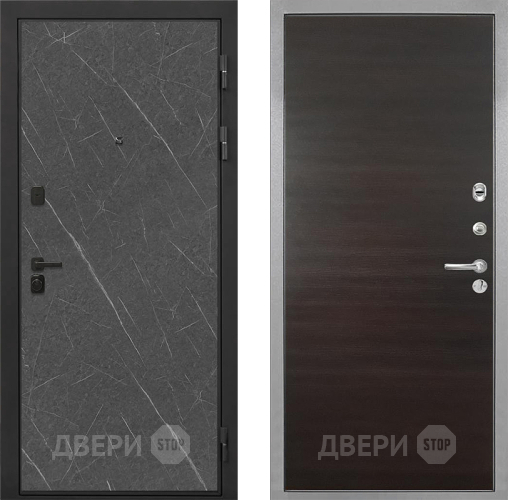 Дверь Интекрон (INTECRON) Профит Black Гранит Лава Оникс Гладкая Эковенге поперечный в Фрязино