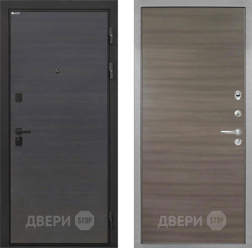 Входная металлическая Дверь Интекрон (INTECRON) Профит Black Эковенге Гладкая Дуб тоскано поперечный в Фрязино
