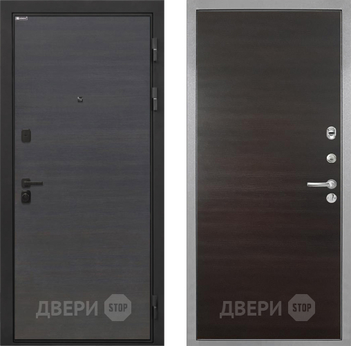 Входная металлическая Дверь Интекрон (INTECRON) Профит Black Эковенге Гладкая Эковенге поперечный в Фрязино