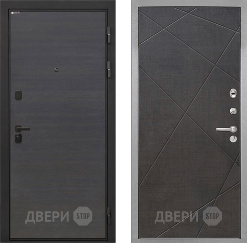 Входная металлическая Дверь Интекрон (INTECRON) Профит Black Эковенге Лучи-М Венге распил кофе в Фрязино