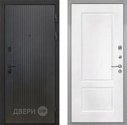 Входная металлическая Дверь Интекрон (INTECRON) Профит Black ФЛ-295 КВ-2 Белый матовый в Фрязино
