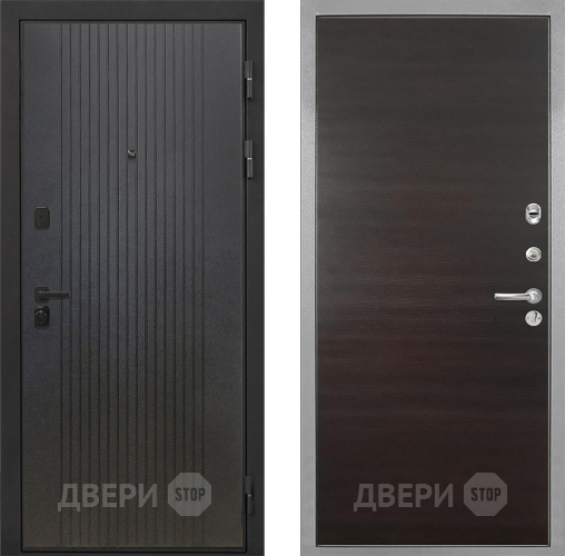Дверь Интекрон (INTECRON) Профит Black ФЛ-295 Гладкая Эковенге поперечный в Фрязино