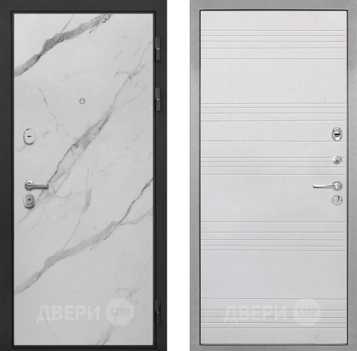 Дверь Интекрон (INTECRON) Гектор Мрамор Арктик ФЛ-316 Белый ясень в Фрязино