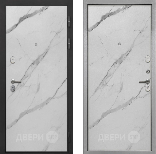 Входная металлическая Дверь Интекрон (INTECRON) Гектор Мрамор Арктик Гладкая Мрамор натуральный арктик в Фрязино