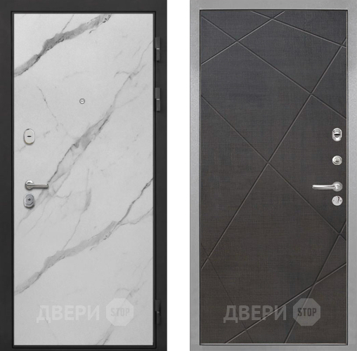 Входная металлическая Дверь Интекрон (INTECRON) Гектор Мрамор Арктик Лучи-М Венге распил кофе в Фрязино