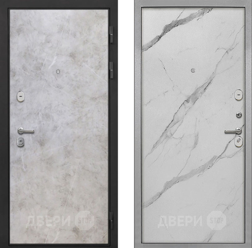 Входная металлическая Дверь Интекрон (INTECRON) Гектор Мрамор Светлый Гладкая Мрамор натуральный арктик в Фрязино