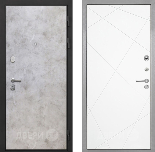 Дверь Интекрон (INTECRON) Гектор Мрамор Светлый Лучи-М Софт милк в Фрязино