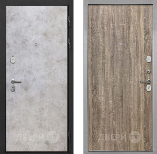 Входная металлическая Дверь Интекрон (INTECRON) Гектор Мрамор Светлый Гладкая Дуб турин в Фрязино