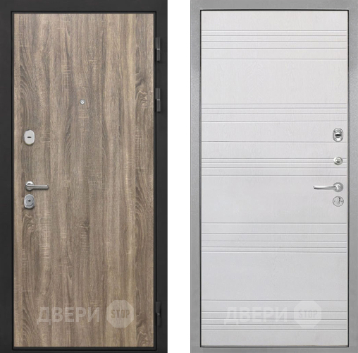 Входная металлическая Дверь Интекрон (INTECRON) Гектор Дуб Турин ФЛ-316 Белый ясень в Фрязино
