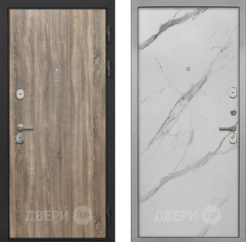 Дверь Интекрон (INTECRON) Гектор Дуб Турин Гладкая Мрамор натуральный арктик в Фрязино