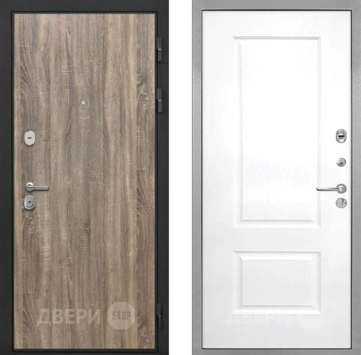 Входная металлическая Дверь Интекрон (INTECRON) Гектор Дуб Турин Альба Роял Вуд белый в Фрязино