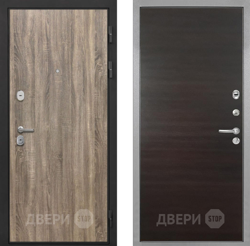 Входная металлическая Дверь Интекрон (INTECRON) Гектор Дуб Турин Гладкая Эковенге поперечный в Фрязино