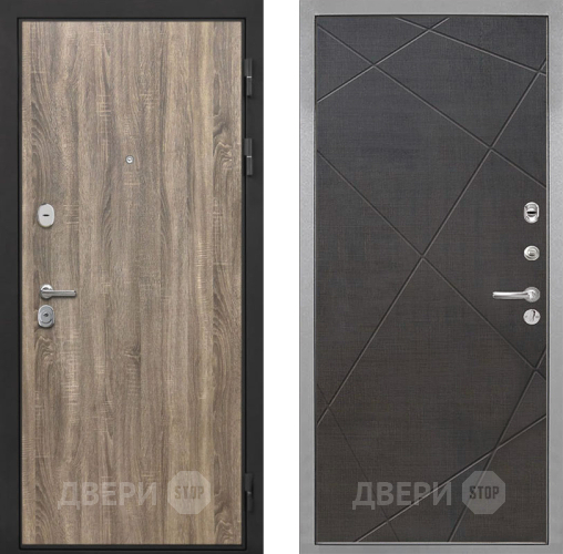 Входная металлическая Дверь Интекрон (INTECRON) Гектор Дуб Турин Лучи-М Венге распил кофе в Фрязино