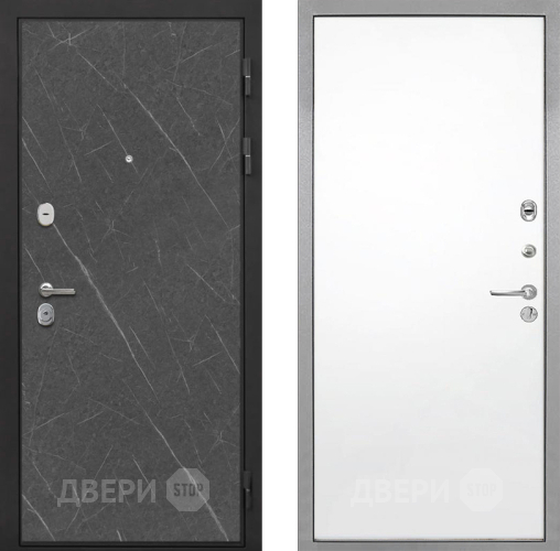 Входная металлическая Дверь Интекрон (INTECRON) Гектор Гранит Лава Оникс Гладкая Силк Сноу в Фрязино