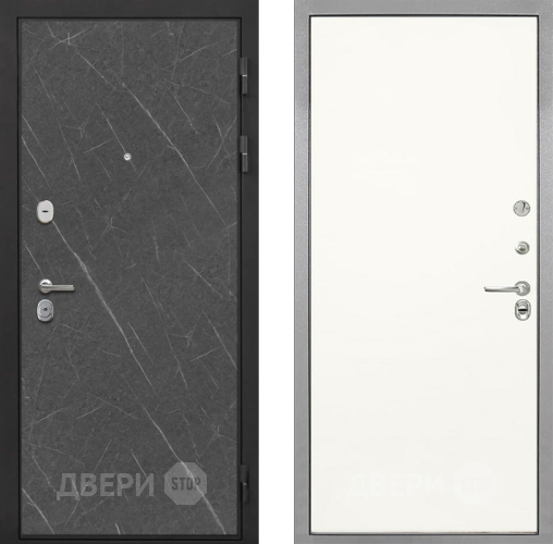 Входная металлическая Дверь Интекрон (INTECRON) Гектор Гранит Лава Оникс Гладкая Слоновая кость в Фрязино