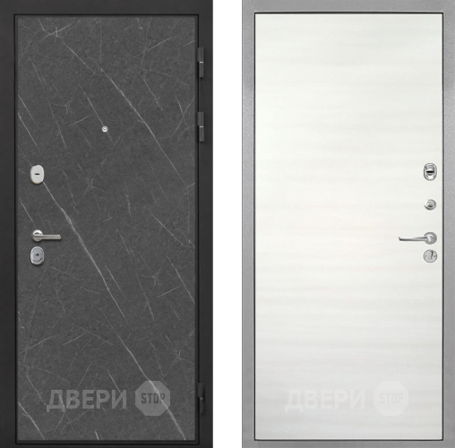 Входная металлическая Дверь Интекрон (INTECRON) Гектор Гранит Лава Оникс Гладкая Дуб сильвер поперечный в Фрязино