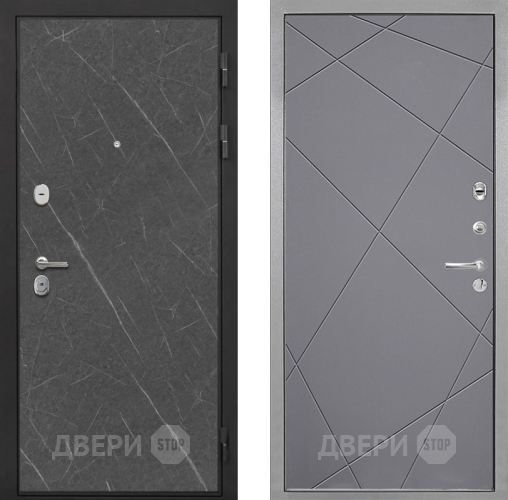 Входная металлическая Дверь Интекрон (INTECRON) Гектор Гранит Лава Оникс Лучи-М Графит софт в Фрязино