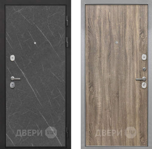Входная металлическая Дверь Интекрон (INTECRON) Гектор Гранит Лава Оникс Гладкая Дуб турин в Фрязино