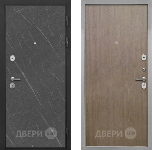 Входная металлическая Дверь Интекрон (INTECRON) Гектор Гранит Лава Оникс Гладкая шпон Венге коричневый в Фрязино