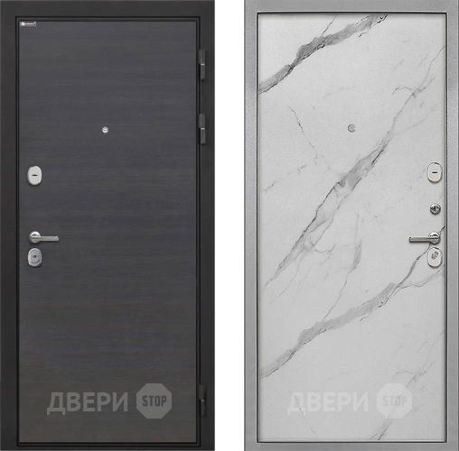 Входная металлическая Дверь Интекрон (INTECRON) Гектор Эковенге Гладкая Мрамор натуральный арктик в Фрязино