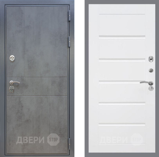 Входная металлическая Дверь Рекс (REX) ФЛ-290 Сити Белый ясень в Фрязино