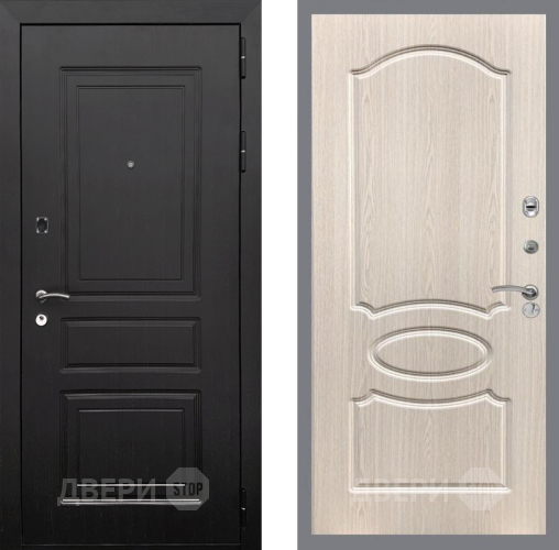 Входная металлическая Дверь Рекс (REX) 6 Венге FL-128 Беленый дуб в Фрязино