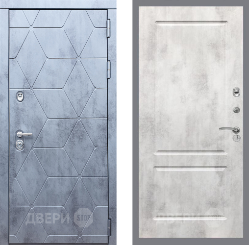 Входная металлическая Дверь Рекс (REX) 28 FL-117 Бетон светлый в Фрязино