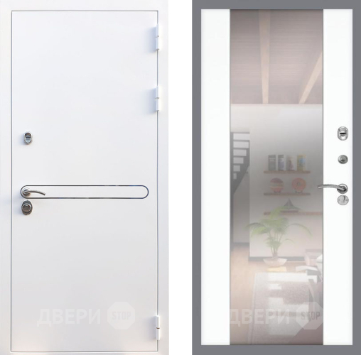 Дверь Рекс (REX) 27 СБ-16 Зеркало Силк Сноу в Фрязино