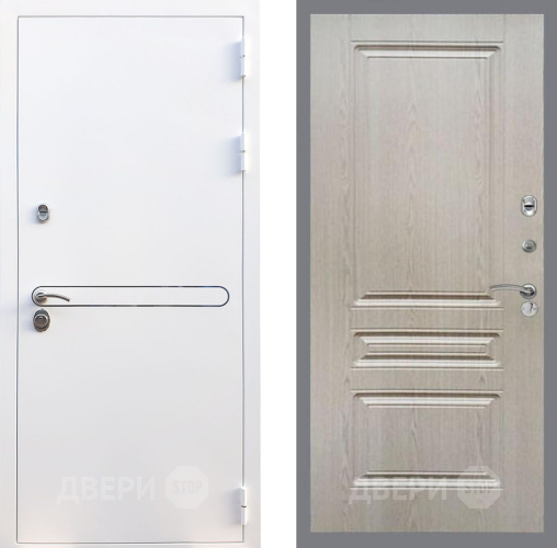 Входная металлическая Дверь Рекс (REX) 27 FL-243 Беленый дуб в Фрязино