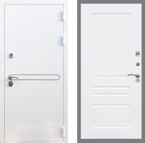 Входная металлическая Дверь Рекс (REX) 27 FL-243 Силк Сноу в Фрязино