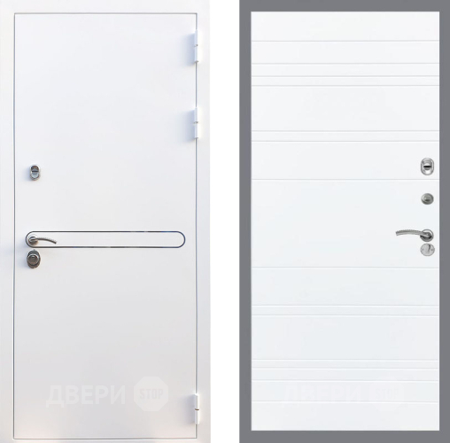 Входная металлическая Дверь Рекс (REX) 27 Line Силк Сноу в Фрязино